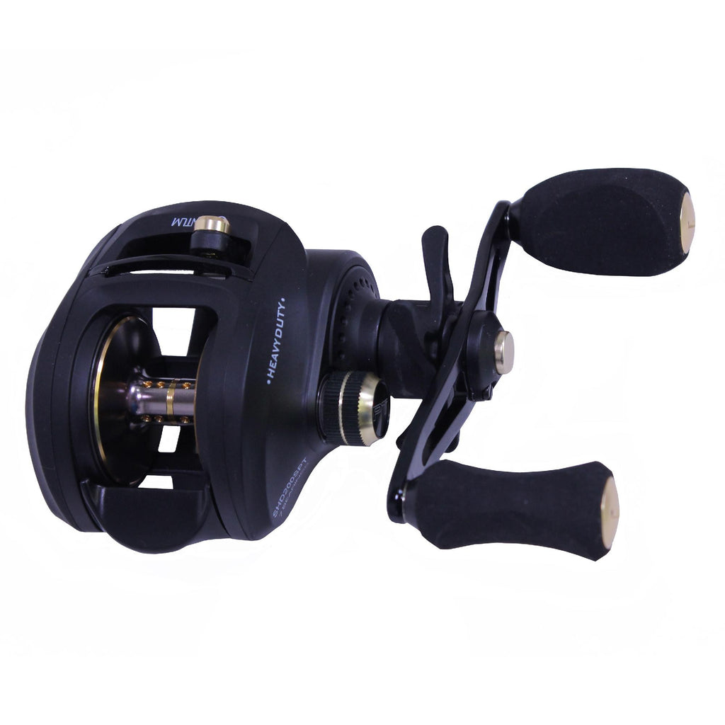 Smoke Heavy Duty Baitcast Reel - 6.6:1, 7 Bearing, Right Hand