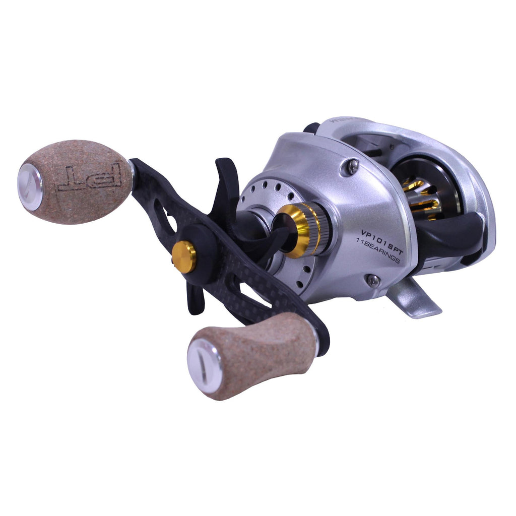 Vapor Baitcast Reel - 100 Size, 6.3:1 Gear Ratio, 27" Retrieve Rate, 16 lb Max Drag, Left Hand