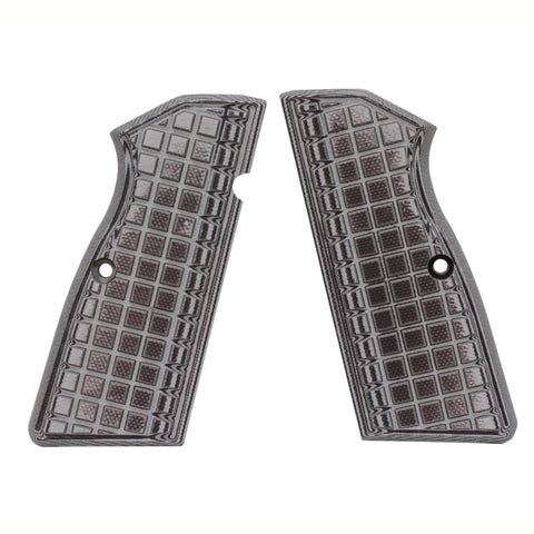 G-10 Tactical Pistol Grips - Browning Hi Power G10, Grappler, Gray-Black