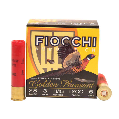 28 Gauge - Golden Pheasant, 3", 1 1-16 oz, 6 Shot, Per 25