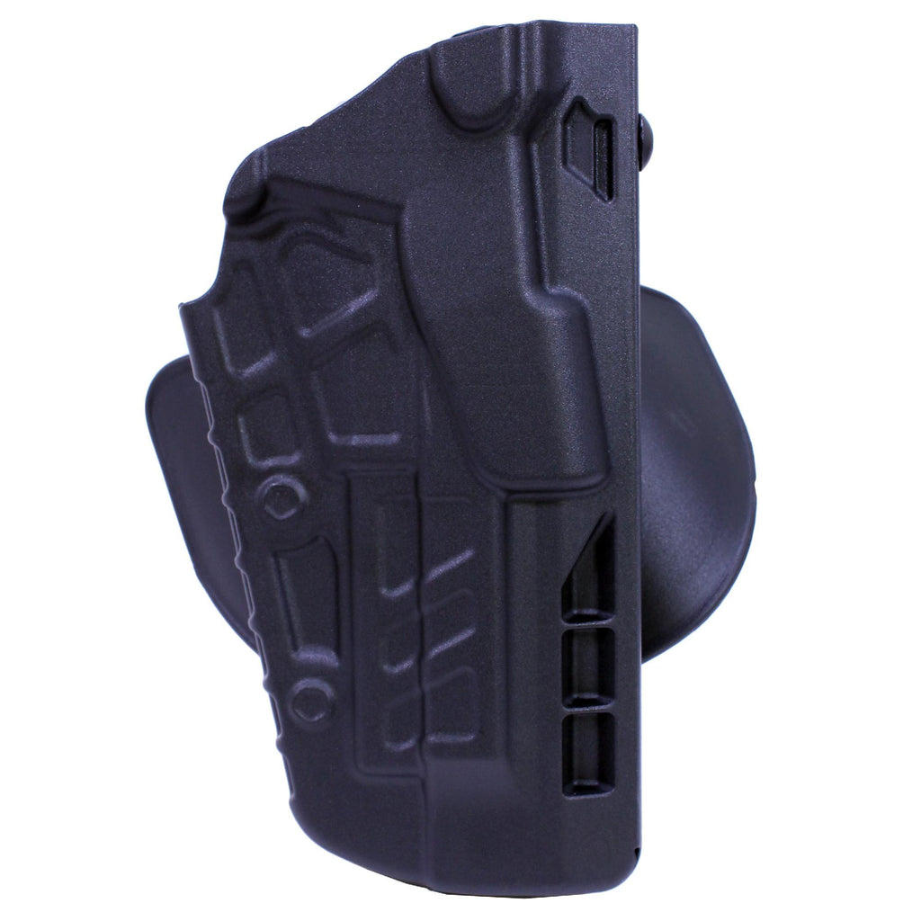 7TS ALS Open Top Concealment Paddle Holster - Beretta 92, Plain Black, Right Hand