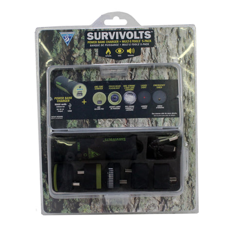 Survivolts - Power Bank Charger-USB Mult-E-Tool