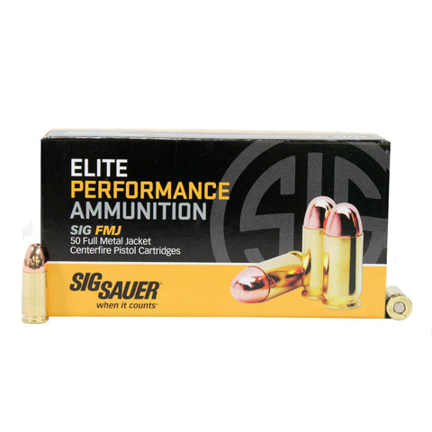 Elite Performance Ammunition - 9mm, 124 Frains, EliteBall, Full Metal Jacket, Per 50