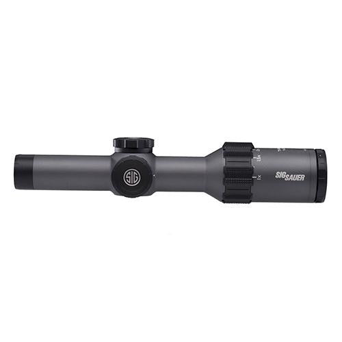 Tango6 SFP Tactical Riflescope - 1-6x24mm, 30mm Main Tube, 5.56-7.62 Horseshoe-Dot Reticle, Graphite