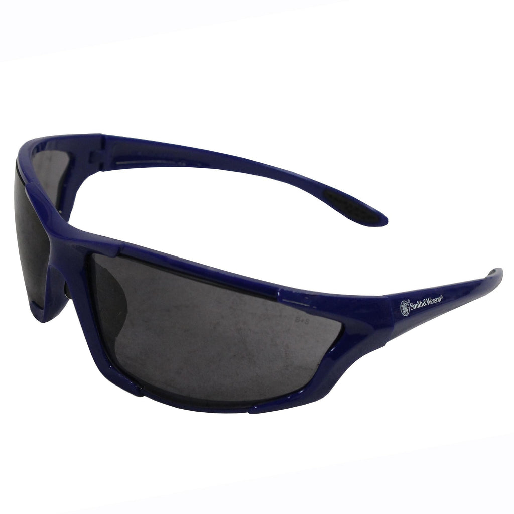 Major Shooting Glasses - Blue Frame, Smoke Lens