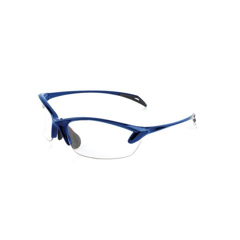 Colonel Women's Shooting Glasses, Blue Frame, Clear Lens