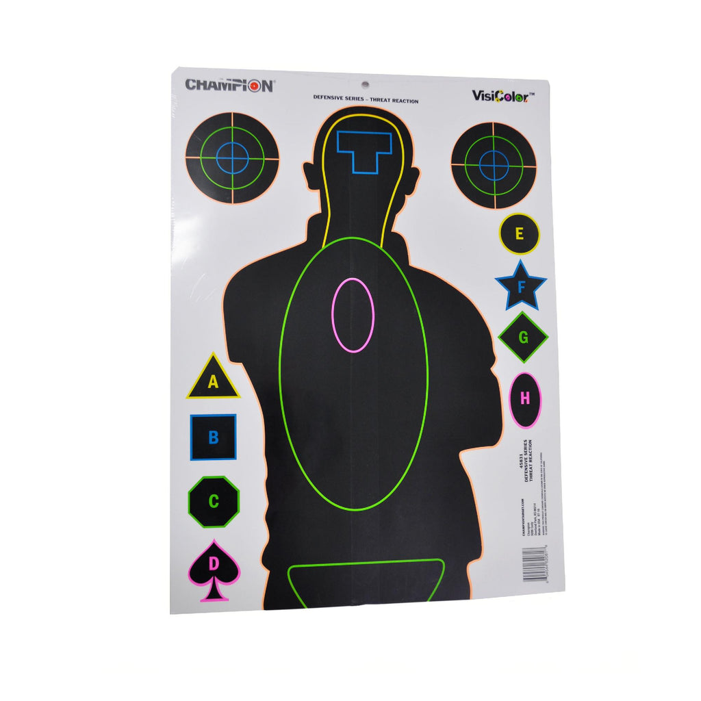 Visicolor Targets - Defensive Series, Treat Reaction, 13"x13", Pack of 12