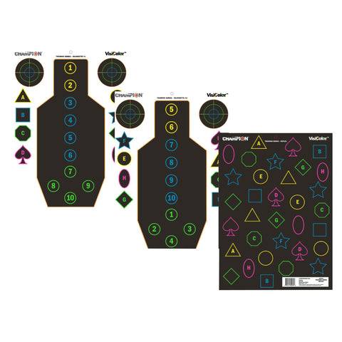 Visicolor Targets - Training Combo, 18" x 12" Paper, Per 12