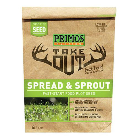 Take Out - Spread and Sprout Food Plot Seed, 5 lb Bag