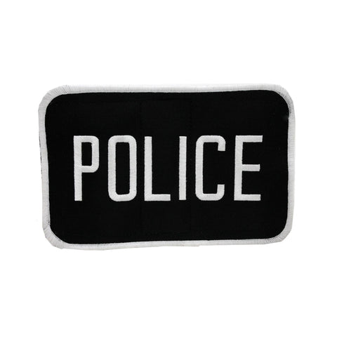 Police Patch, Black and White