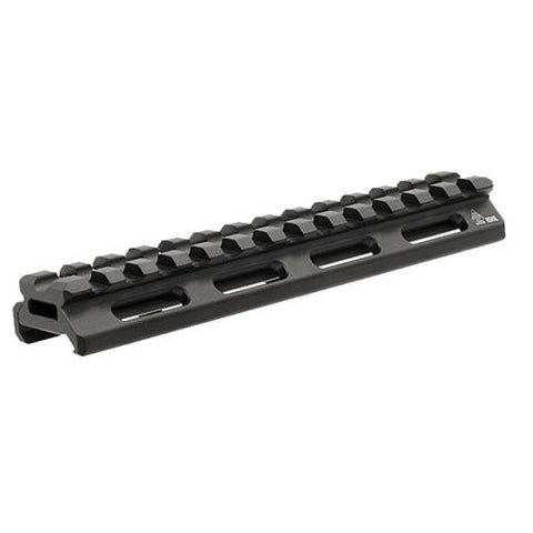 UTG Super Slim Picatinny Riser Mount - 1-2" Height, 13 Slots, Black