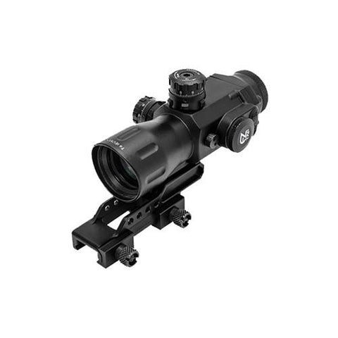 UTG Compact Prismatic 4x32mm T4 Scope - 36 Color, Target Dot, Black