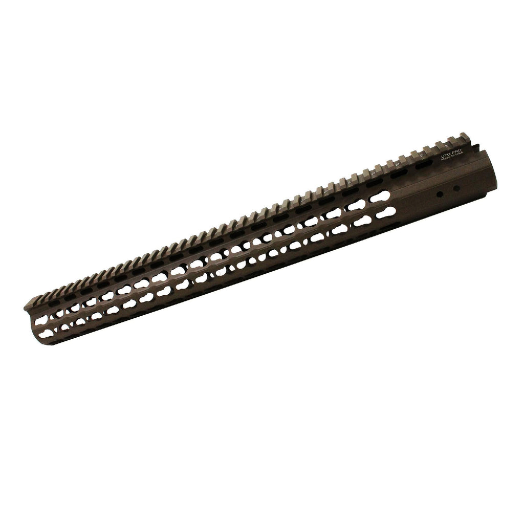 UTG PRro AR15 17" Keymod Free Float Handguard, Flat Dark Earth Cerakote