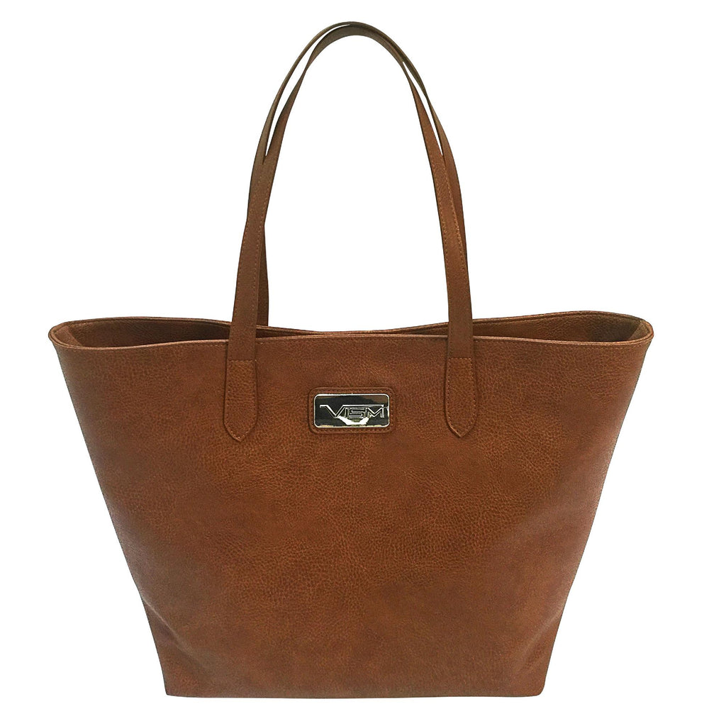 VISM Concealed Carry Tote Bag - Brown