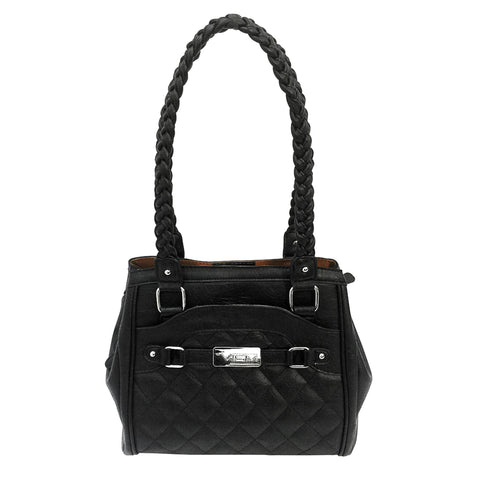 VISM Concealed Carry Braided Tote - Black