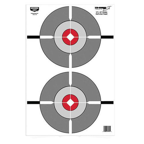 Eze-Scorer Target - 12"x18", Double Bull's-Eye, Per 10