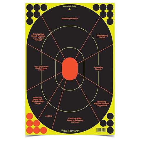 Shoot-N-C Handgun Trainer Target - 12"x18", Per 5