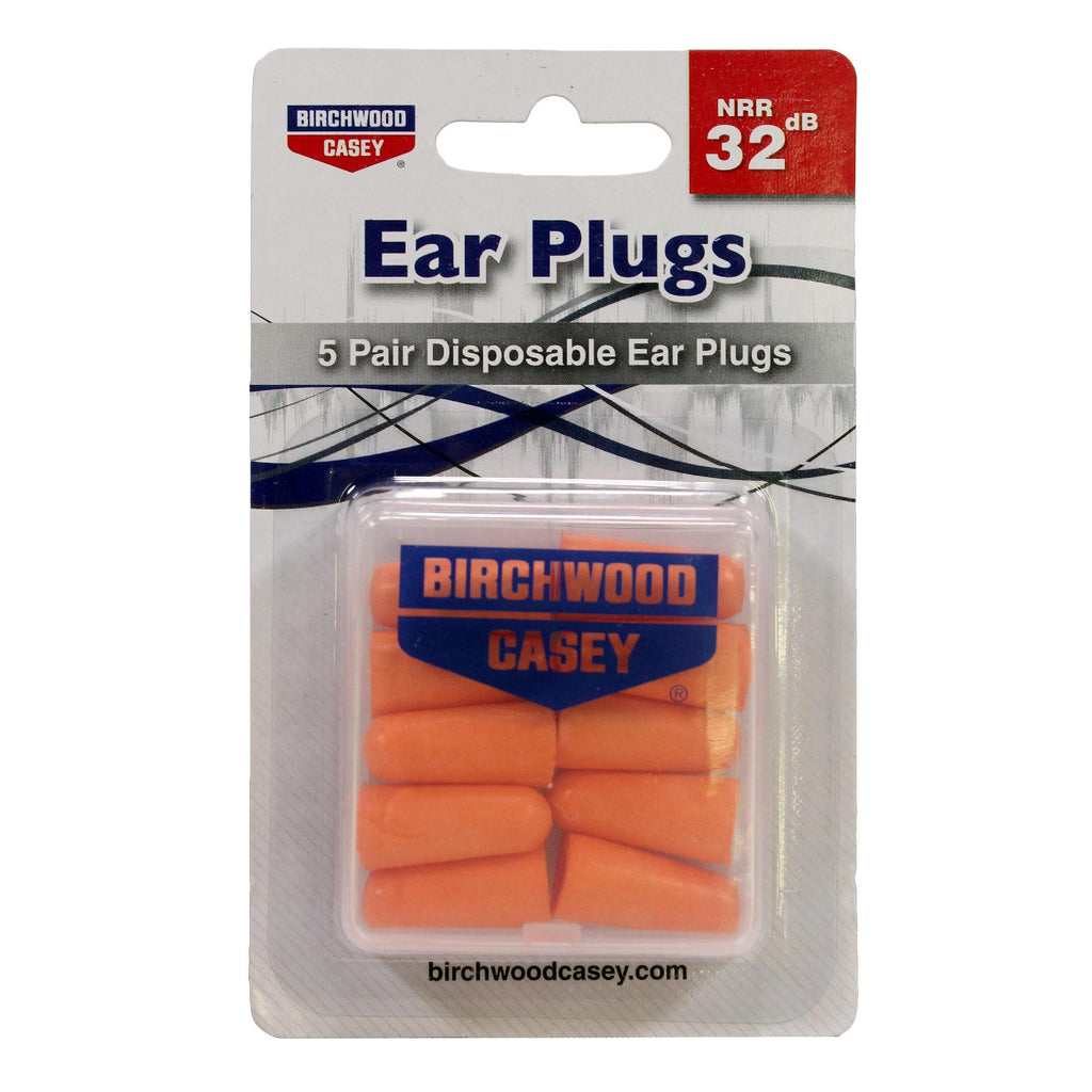 Foam Plugs with Case. 5 Pair