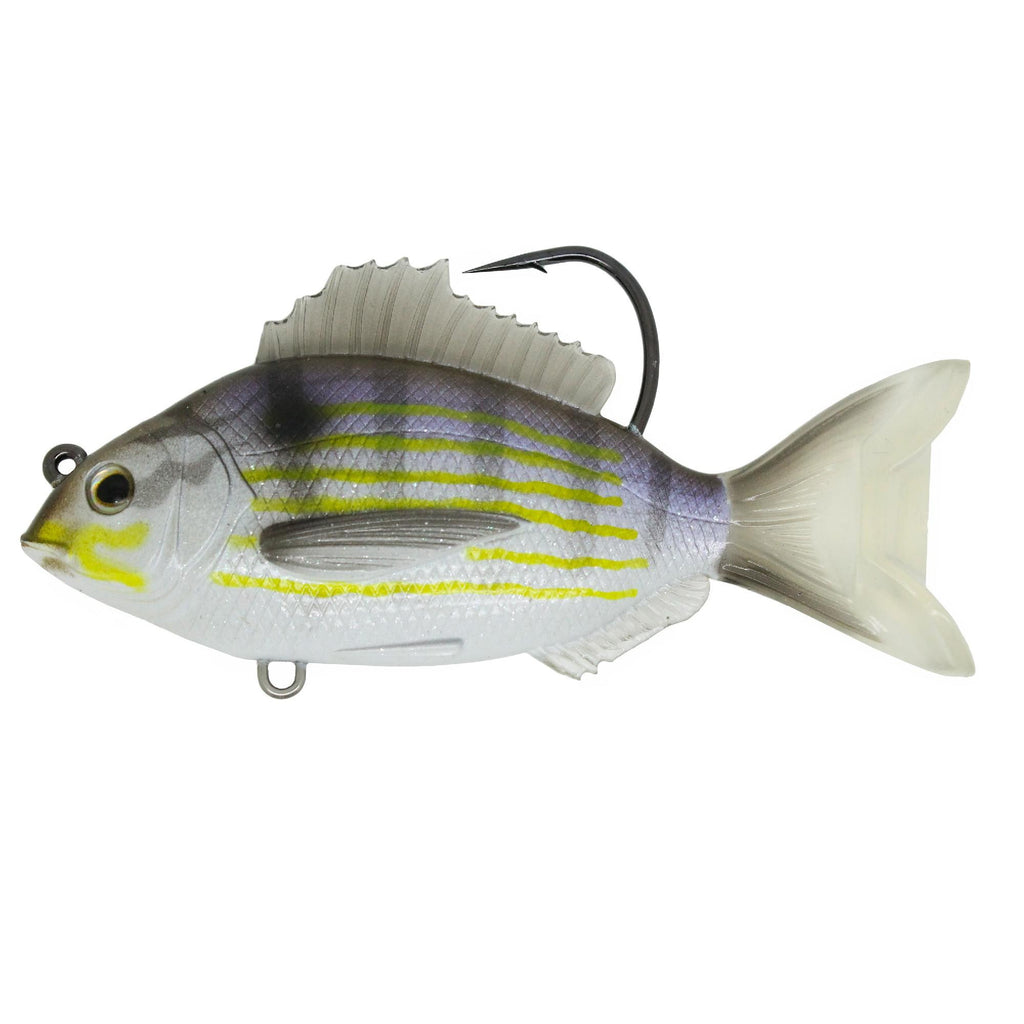 Pinfish Rattlebait - Saltwater, 4", 7-0, Medium-Slow Sinking, Silver-Violet