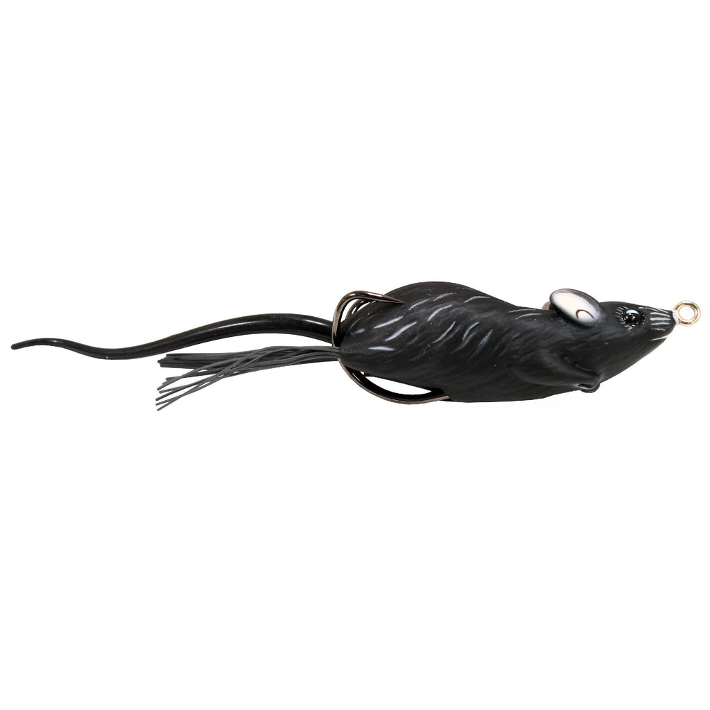 Field Mouse Hollow Body - Freshwater, 2 3-4", 2-0 Hook, Topwater Depth, Black-Black