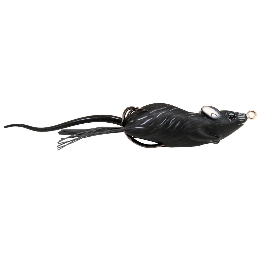 Field Mouse Hollow Body - Freshwater, 2 1-4", 1-0 Hook, Topwater Depth, Black-Black