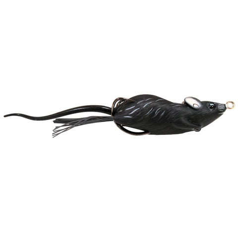 Field Mouse Hollow Body - Freshwater, 3 1-2", 4-0 Hook, Topwater Depth, Black-Black