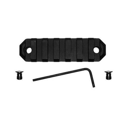 KeyMod Picatinny Rail - 3" Length, 7 Slots, Black