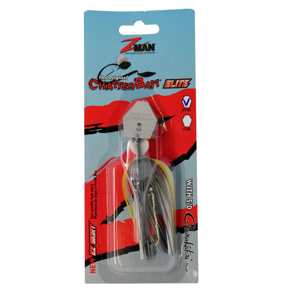 ChatterBait Elite Lures - 3-8 oz Weight, 5-0 Gamakatsu Hook, Sexy Shad, Per 1