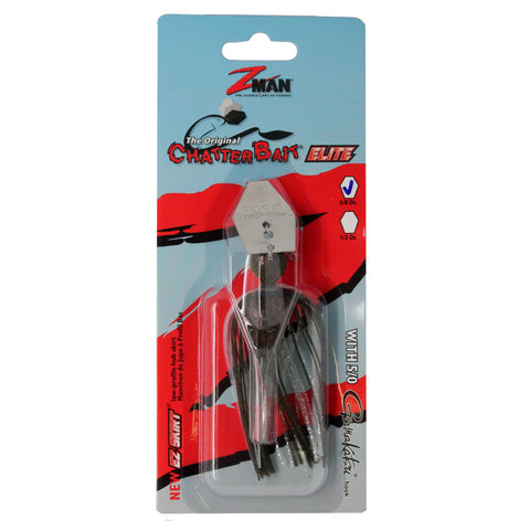 ChatterBait Elite Lures - 3-8 oz Weight, 5-0 Gamakatsu Hook, Red Bone, Per 1