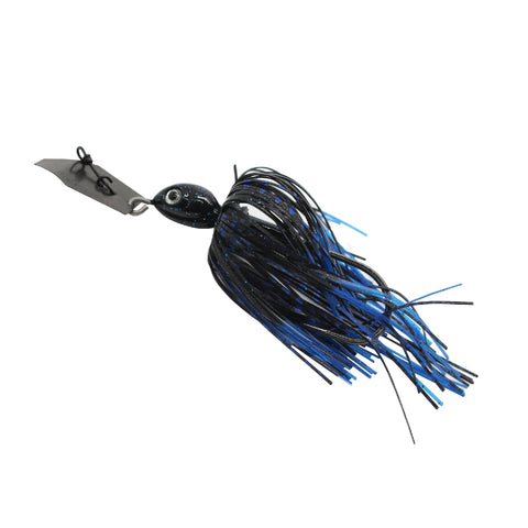 ChatterBait Projectz Lures - 1 oz Weight, 6-0 Hook, Black-Blue, Per 1