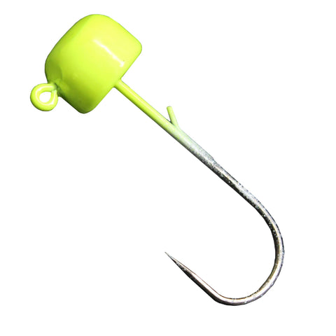 Finesse Shroomz Hooks - 1-15 oz Size, Chartreuse, Per 5