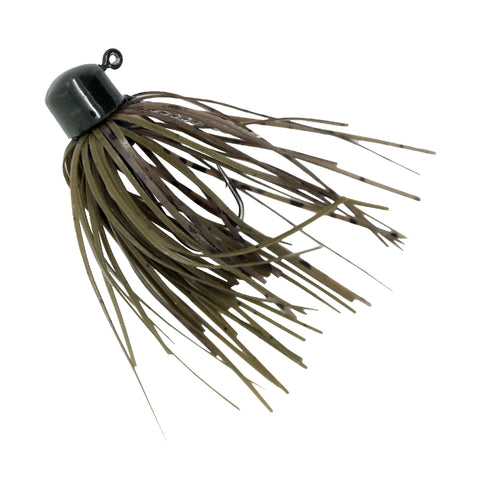 Finesse Shroomz Micro Jig Lures - 1-8 oz Size, Green Pumpkin, Per 2