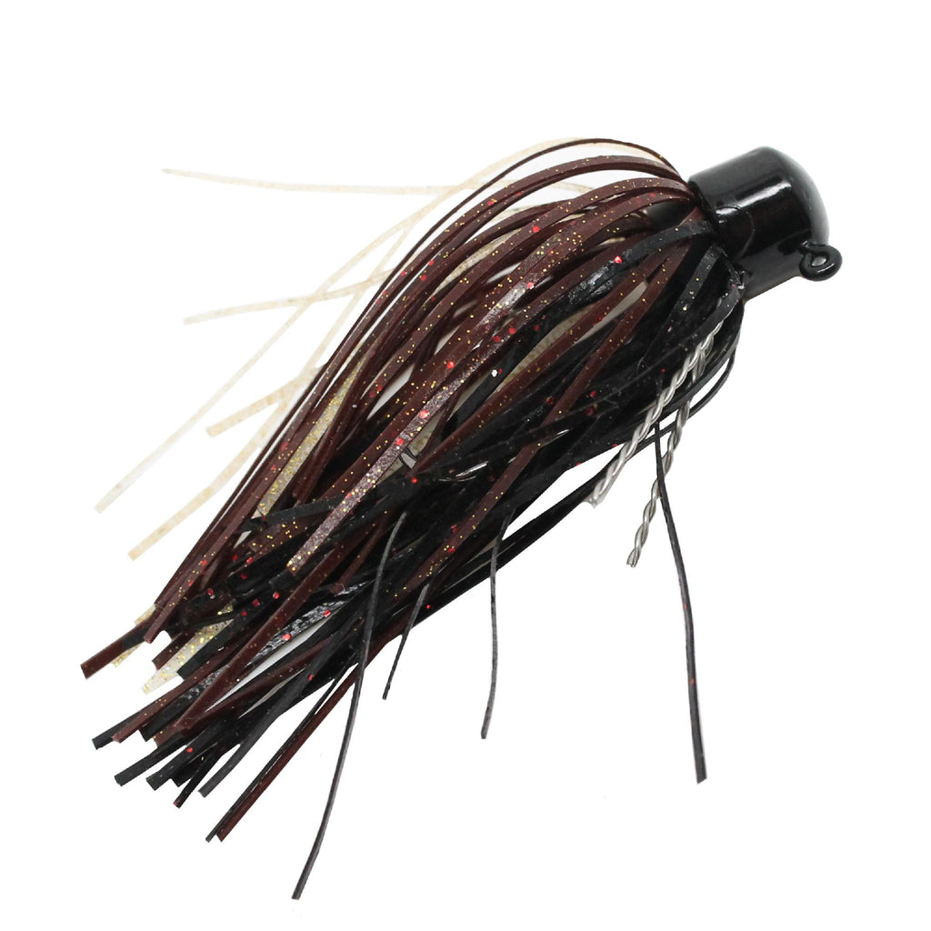 Finesse Shroomz Micro Jig Lures - 3-16 oz Size, Moccasin Craw, Per 2