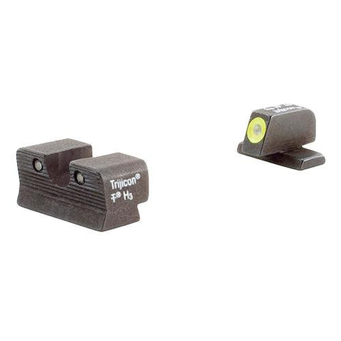 HD Night Sight Set - FNH Models FN509, Yellow Front Outline