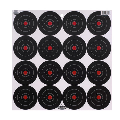 Dirty Bird Paper Targets - 3", Round, (12 Pack)