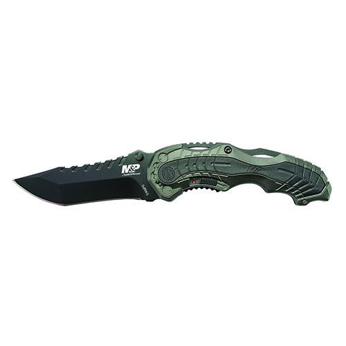 M&P M.A.G.I.C. Assist - - Assisted Liner Lock, Blackened Stainless Steel, Tanto, Boxed