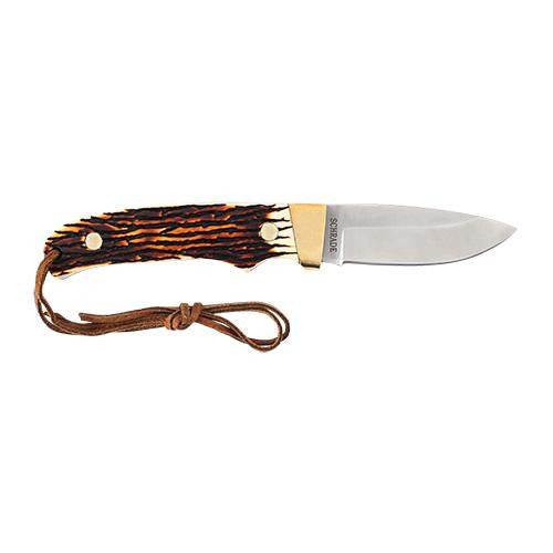 Uncle Henry Mini Pro Hunter - - Small Fixed, Staglon Handle, Boxed