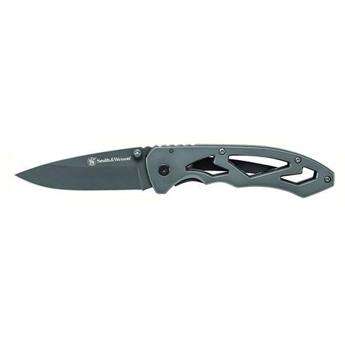 Frame Lock - - Grey, Large, Drop Point Folding, Boxed