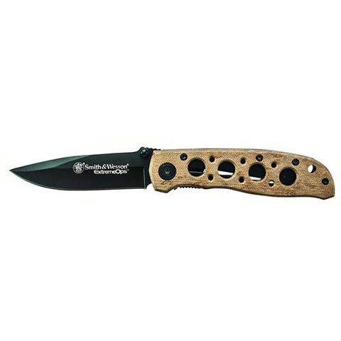 Extreme Ops - - 4.1" Desert Aluminum Handle, Boxed