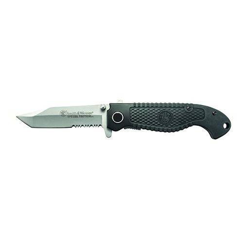 Special Tactical Folder - - Stainless, Partially Serrated, Clip Point Tanto, Liner Locked, Boxed