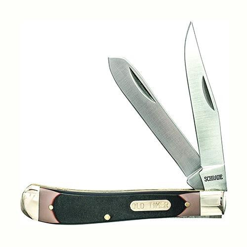 Gunstock Trapper - - 3 7-8" Closed, 2 Blade, Clam