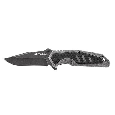 Schrade Sure-Lock - - Stonewash High Carbon Stainless Steel Blade, Boxed