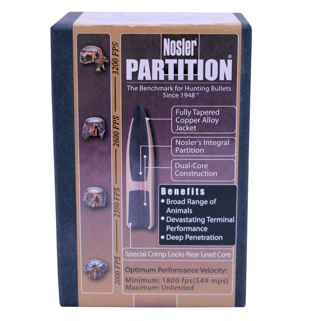 30 Caliber Bullets - Partition, 150 Grains, Spitzer, Per 50