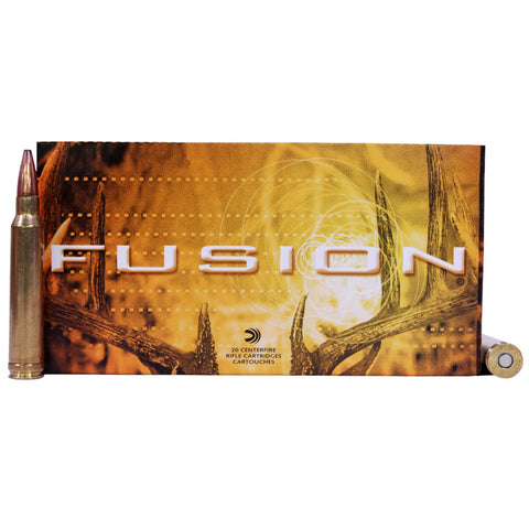 300 Winchester Magnum - Fusion, 180 Grain, Fusion Bonded Spitzer Boat Tail (Spire Point), Per 20