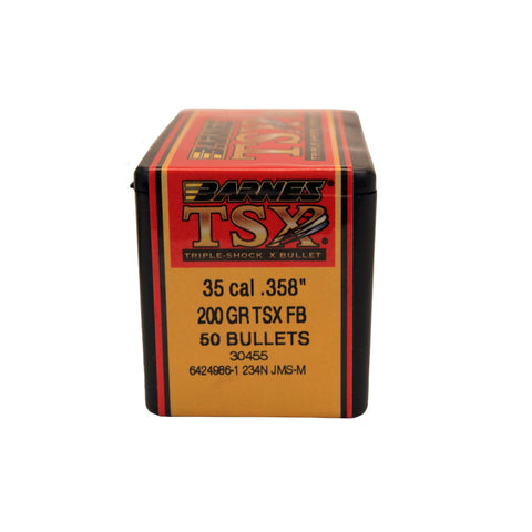 35 Caliber Bullets - Triple-Shock X, 200 Grains, Hollow Point Flat Base Lead-Free, Per 50