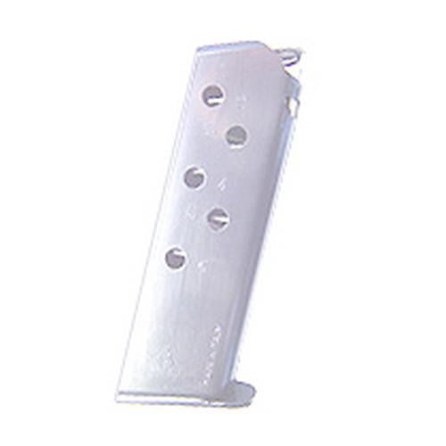 Walther PPK 380 Magazine - 6 Round, Flat Butt Plate, Nickel