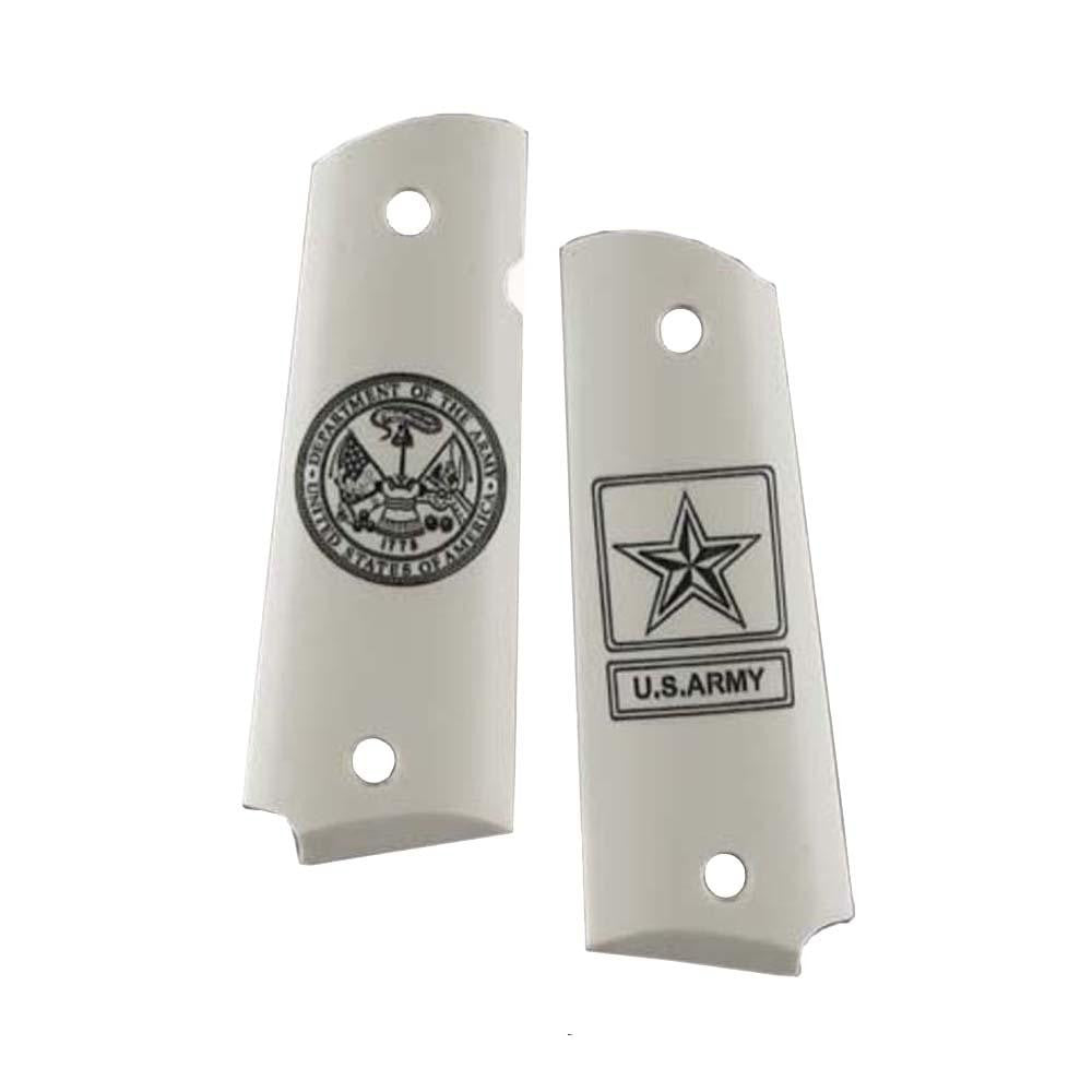 Scrimshaw Grips - Army Insignia