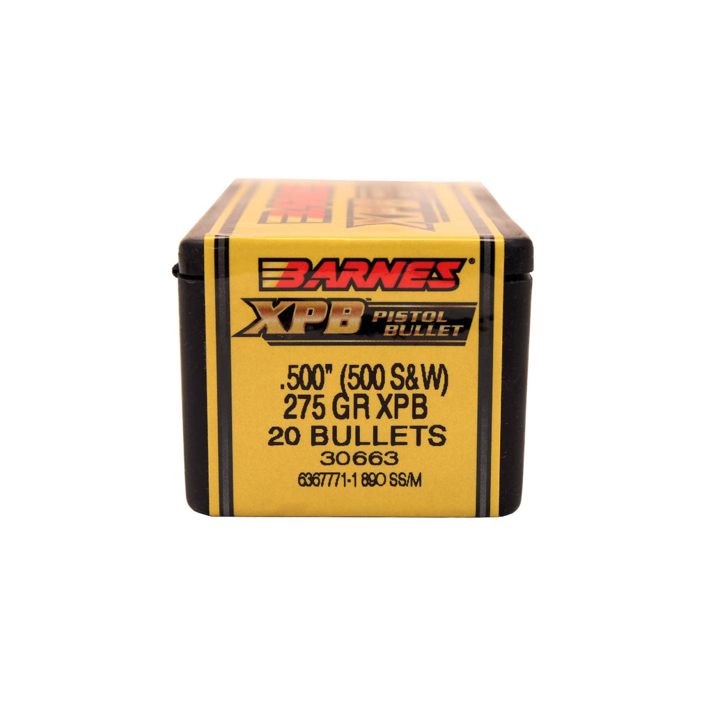 500 Smith & Wesson Bullets - XPB Handgun, 275 Grains, Solid Copper Hollow Point Lead-Free, Per 20