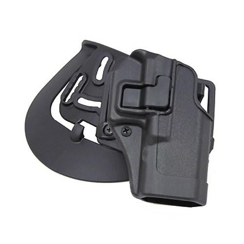 Serpa CQC, Belt & Paddle Holster, Plain Matte Black Finish - Glock 19-23-32-36, Right Hand