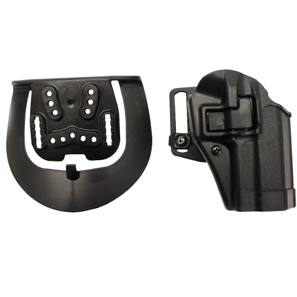 Serpa CQC, Belt & Paddle Holster, Plain Matte Black Finish - Sig 228-229, Right Hand